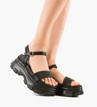 Sandale dama Aviv Negre imagine