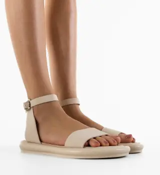 Sandale dama Banner Bej imagine