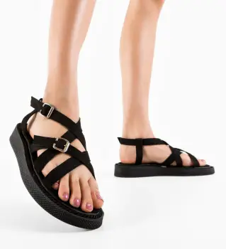 Sandale dama Bekaha Negre imagine