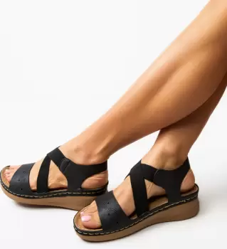 Sandale dama Benton Negre imagine