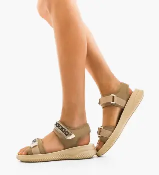 Sandale dama Berhy Khaki imagine