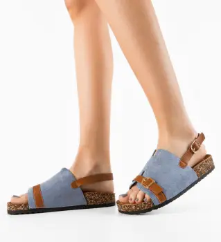 Sandale dama Besta Albastre imagine