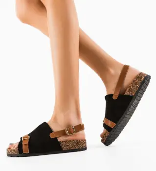 Sandale dama Besta Negre imagine