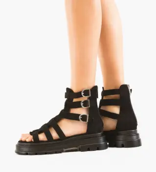 Sandale dama Borhay Negre imagine