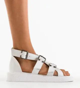 Sandale dama Braxton Albe imagine