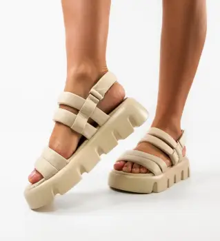 Sandale dama Cairo Bej imagine
