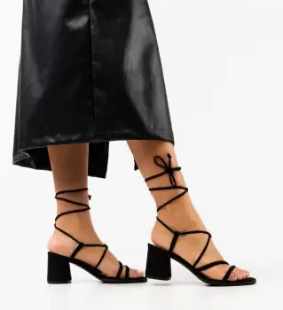 Sandale dama Calf Negre imagine