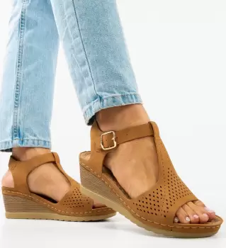 Sandale dama Carolus Camel imagine