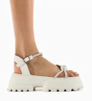 Sandale dama Chariz Albe imagine