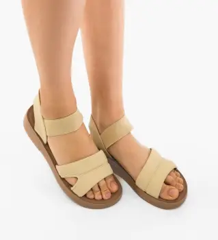 Sandale dama Clytia Galbene imagine