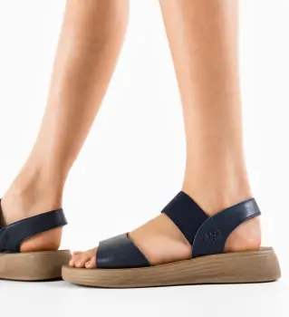 Sandale dama Crescen Bleumarin imagine