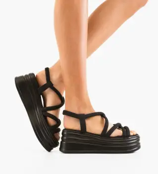 Sandale dama Criman Negre imagine