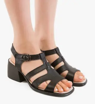 Sandale dama Dafgona Negre imagine