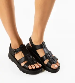 Sandale dama Dayo Negre imagine