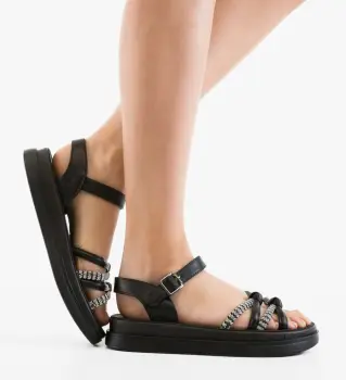 Sandale dama Deep Negre imagine