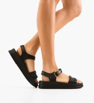 Sandale dama Deklor Negre imagine