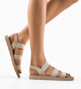 Sandale dama Dhagayt Bej imagine