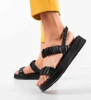 Sandale dama Donezia Negre imagine