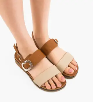 Sandale dama Erska Camel imagine
