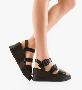 Sandale dama Evans Negre imagine