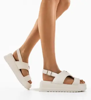 Sandale dama Exolon Albe imagine