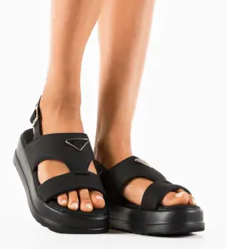 Sandale dama Exolon Negre imagine