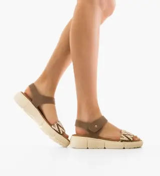 Sandale dama Feciulia Camel imagine