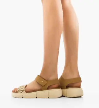 Sandale dama Feciulia Khaki imagine