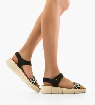 Sandale dama Feciulia Negre imagine