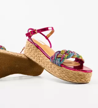 Sandale dama Floren Fuchsia imagine