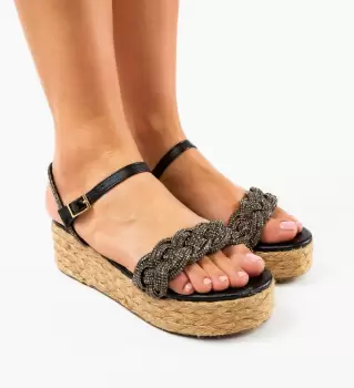 Sandale dama Floren Negre imagine