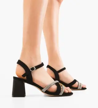 Sandale dama Frizbi Negre imagine