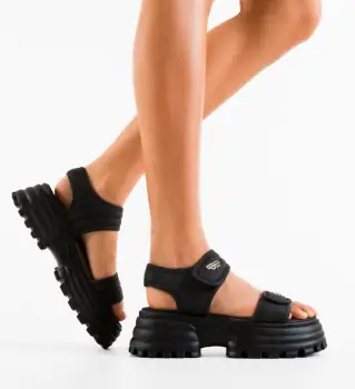 Sandale dama Fulgrim Negre imagine