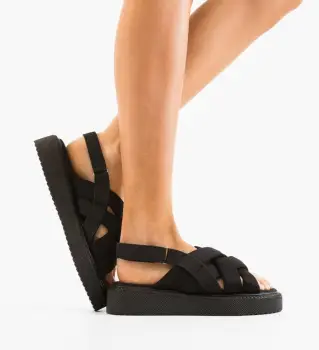 Sandale dama Galeas Negri imagine