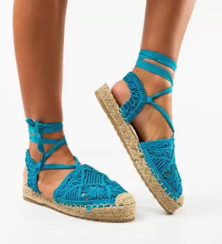 Sandale dama Ganbaata Albastre imagine