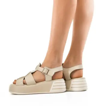 Sandale dama Gemeyt Bej imagine