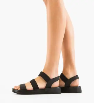 Sandale dama Gherdala Negre 2 imagine