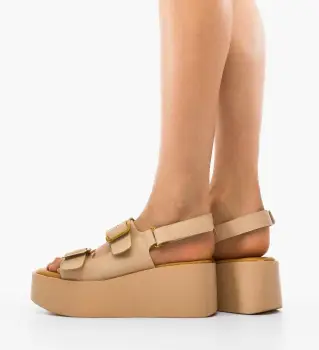 Sandale dama Ginny Bej imagine