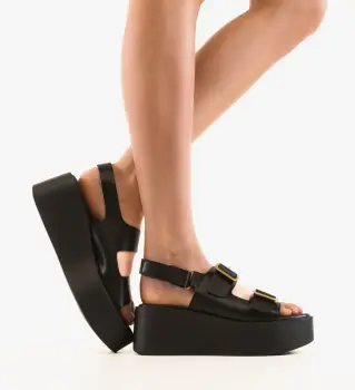 Sandale dama Ginny Negre imagine