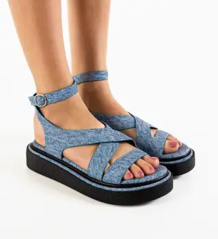 Sandale dama Greten Albastre imagine