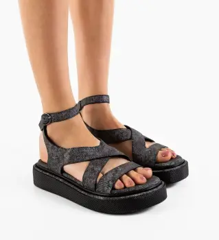 Sandale dama Greten Negre imagine