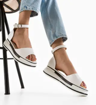 Sandale dama Grifon Albe imagine