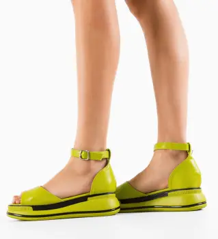 Sandale dama Grifon Verzi imagine