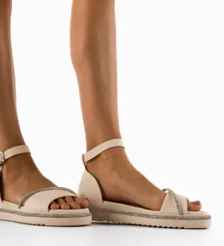 Sandale dama Haarlem Bej imagine