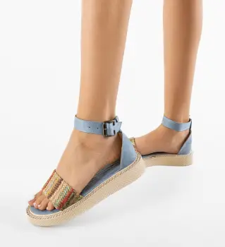 Sandale dama Habyat Albastre 3 imagine