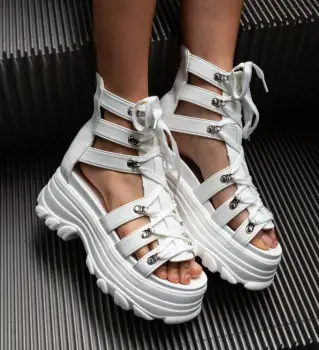 Sandale dama Hadda Albe imagine