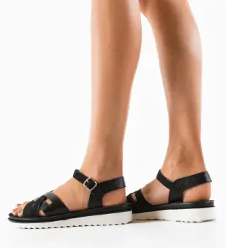 Sandale dama Halifax Negre imagine