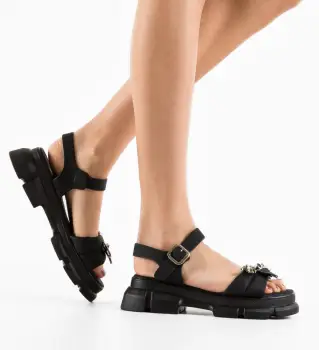 Sandale dama Harkonen Negre imagine