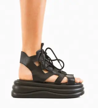 Sandale dama Hartle Negre imagine