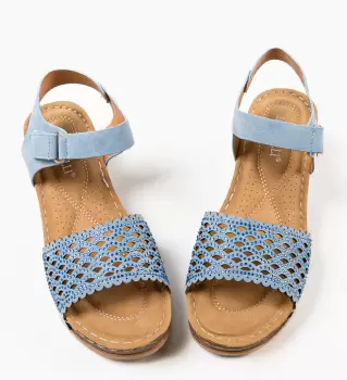 Sandale dama Herbie Albastre imagine